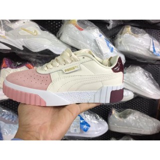 HOT Giày thể thao puma cao cấp mầu trắng gót tím mũi hồng Đẹp HOT..2020 Xịn