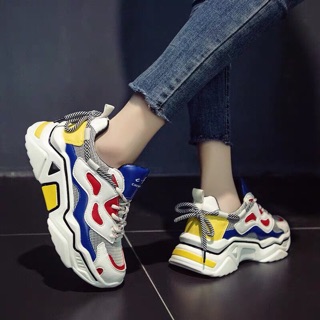 Giày ulzzang 2 dây phối màu