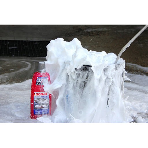 Nước Rửa Xe Máy- Ô Tô Nhập Khẩu 100% từ Đức SONAX Xtreme Rich Foam Shampoo 1L - Xà phòng rửa xe bọt tuyết