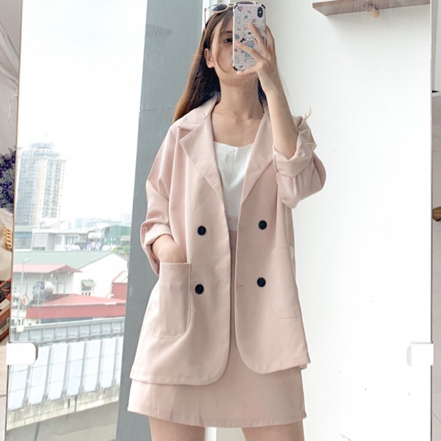 Set vest chân váy cực xinh
