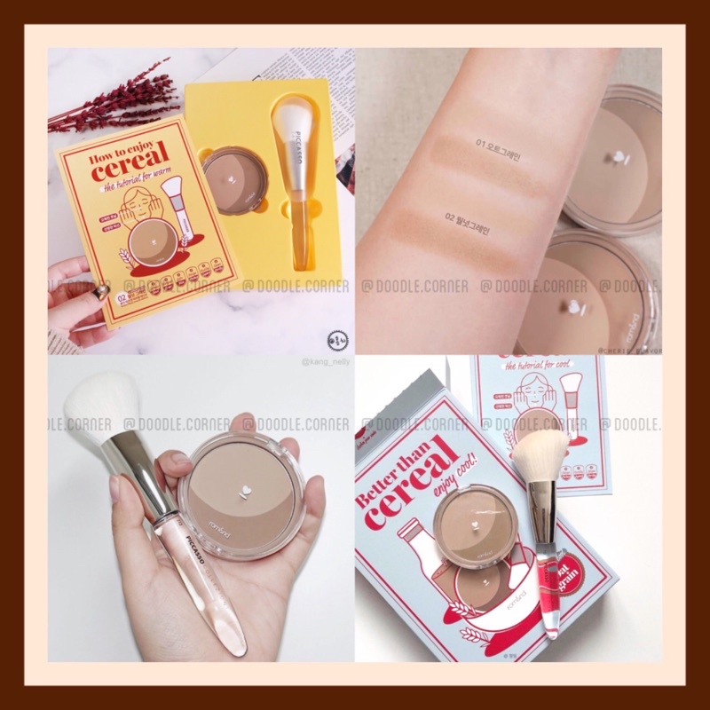 Bộ sản phẩm tạo khối Romand x Piccasso Collezioni Better Than Cereal Edition 3 sản phẩm 2020 (Có Sẵn)