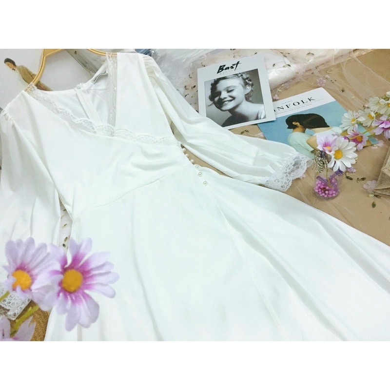 Đầm maxi trắng [PASS]