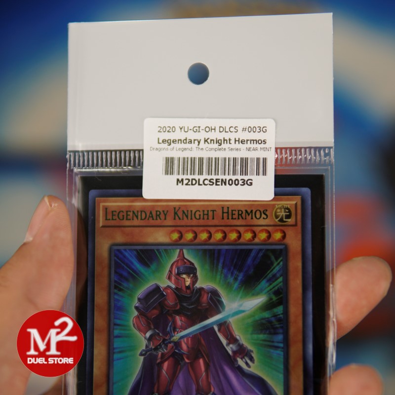 Lá bài Yugioh DLCS-EN003G Legendary Knight Hermos – Ultra Rare GREEN - Đóng gói theo tiêu chuẩn M2SCCQ-Lite