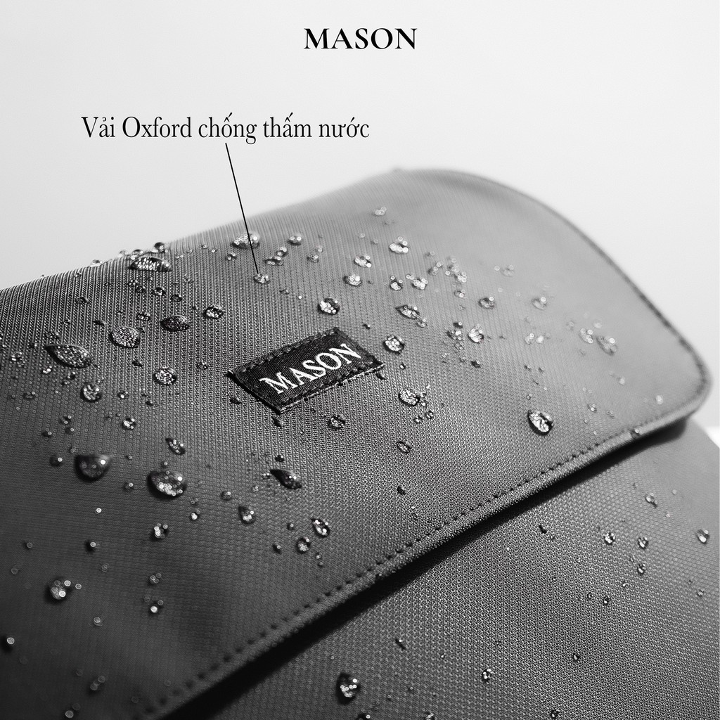 Túi đeo chéo nam nữ unisex đựng ipad Rush Bag vải Oxford nhập khẩu chống thấm nước thương hiệu Mason - M11