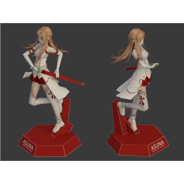 Mô Hình Giấy Yuuki Asuna  - Sword Art Online TS22