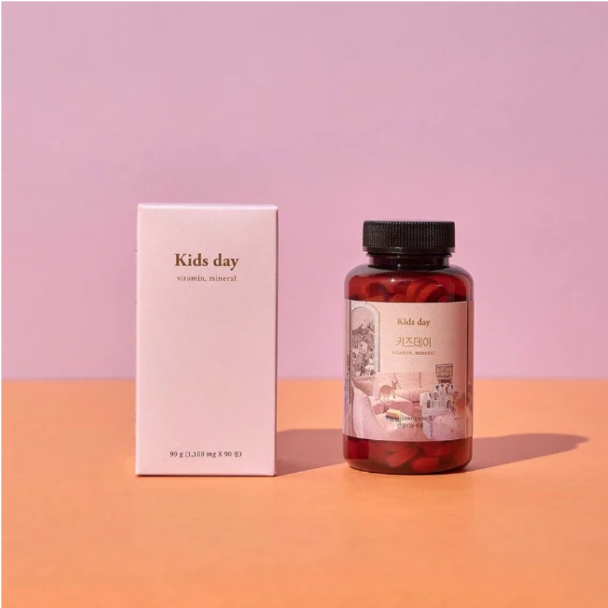 Viên bổ sung Vitamin Dạng Nhai Vị Táo Cho Trẻ Em Betterday Kids Day (Hộp 90 viên) GomiMall