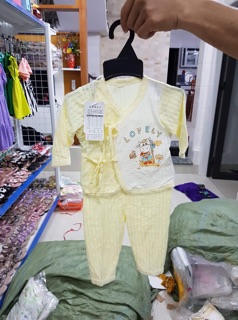 Bộ sơ sinh buộc dây cho bé / set 3  bộ