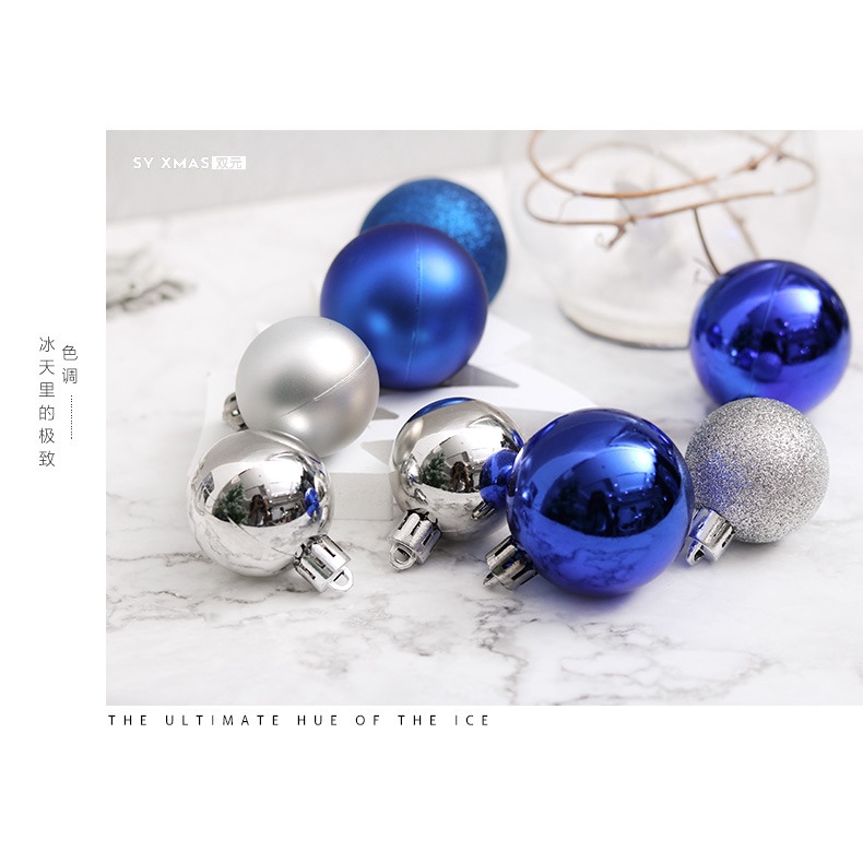 Set 24 Trái Châu Nhựa 3Cm Nhiều Màu Sắc Trang Trí Cây Thông Noel