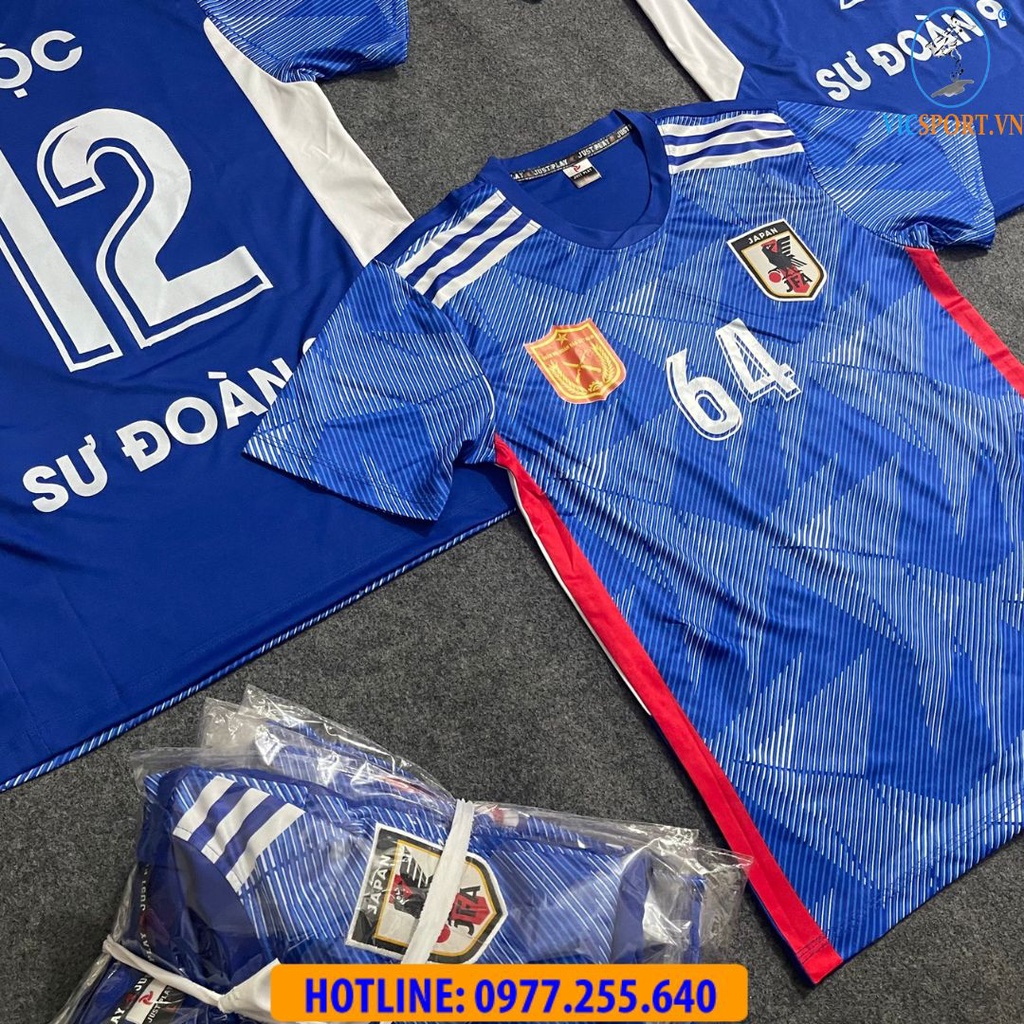 Áo Đá Bóng JAPAN Quần Áo Đá Banh Đội Tuyển Nhật Bản 2022 - 2023 Thun Lạnh Thoáng mát - Vicsport