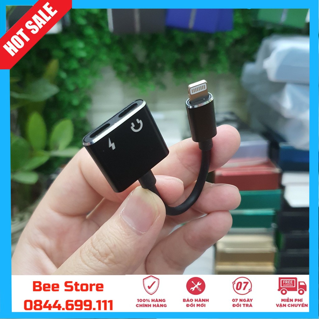 [Có Mic + Sạc Nhanh] Cổng Chuyển Đổi + Giắc Chia Cổng iPhone 7/8/X/11 Thành cổng sạc + Tai Nghe Chân Lighning [Siêu Rẻ]