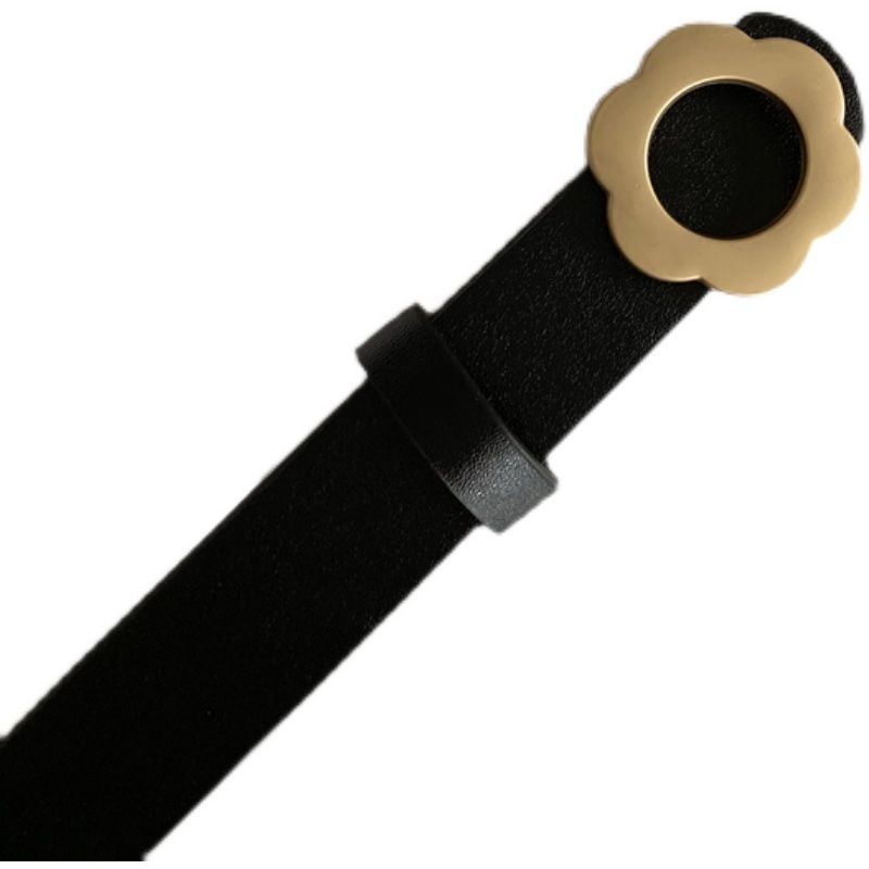 Thắt Lưng Da Họa Tiết Hoa Phong Cách Hàn Quốc Thời Trang Cho Nữ