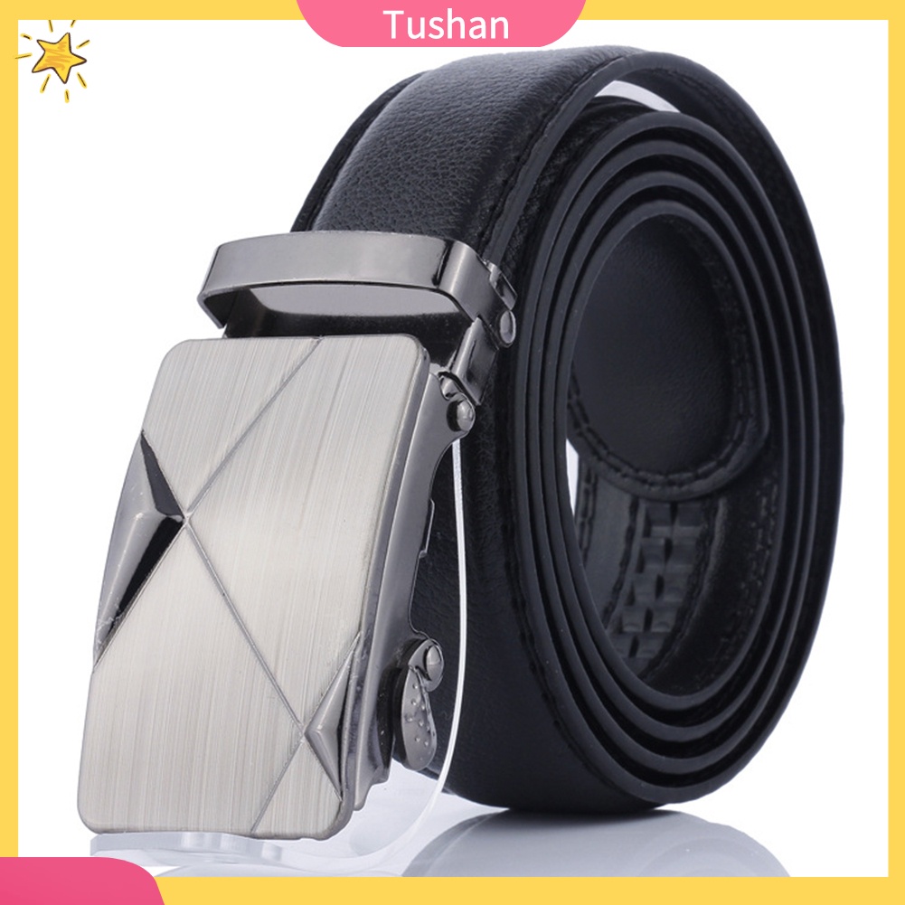 Thắt lưng giả da màu trơn thời trang cho nam