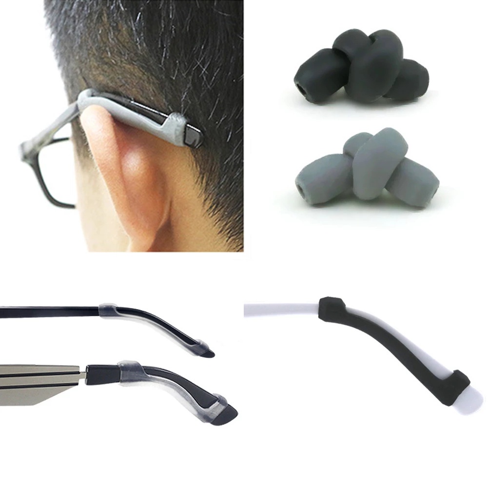 1 Cặp Giá Đỡ Mắt Kính Bằng Silicon Mềm Chống Trượt