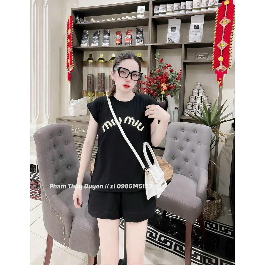 Bộ đồ nữ set quần đùi áo cộc nữ cổ tròn tay hến dáng suông form vừa chất cotton đẹp mầu sắc sặc sỡ nổi bật hot trend