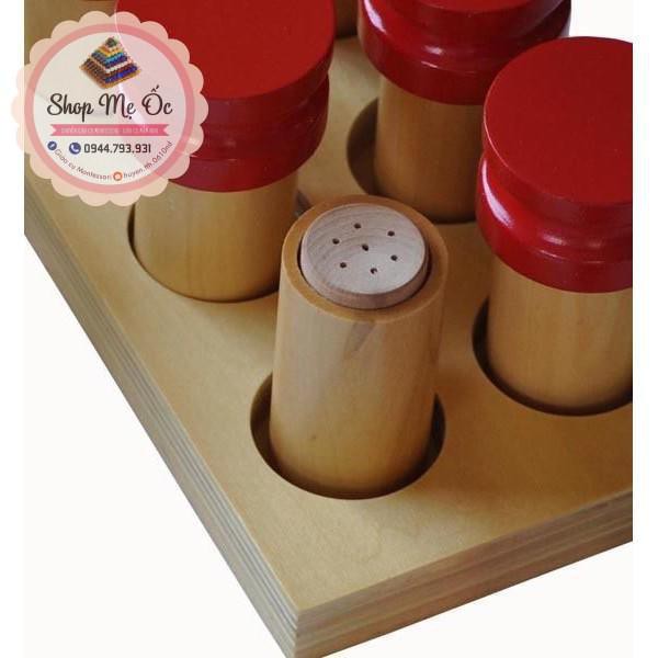 Giáo cụ Montessori - Bộ cảm quan khứu giác Smelling Boxes - ống ngửi