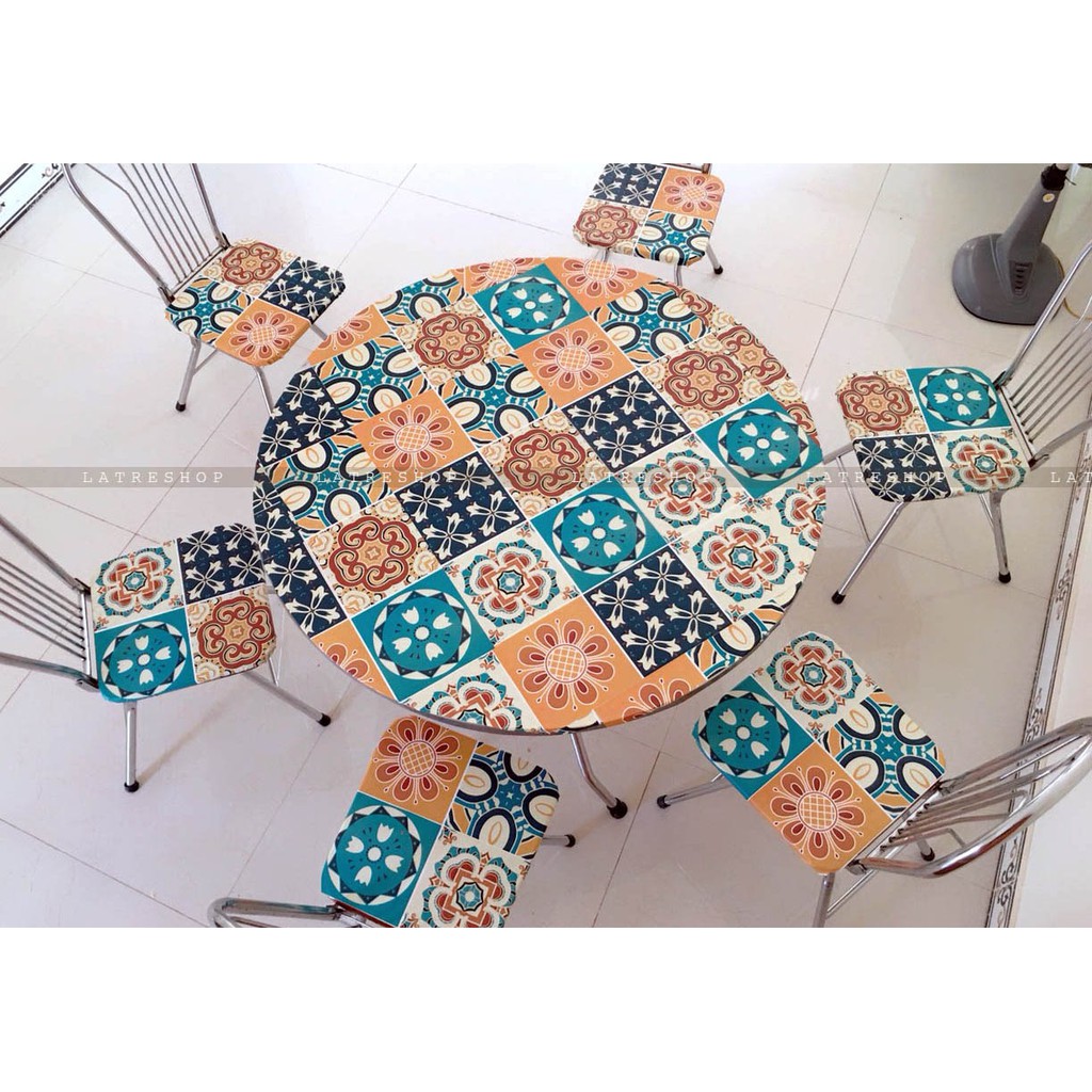 Đề can gạch bông dán bếp tường dán nhà tắm decor chịu nhiệt dễ lau chùi đề can loại 1- Spain 0002