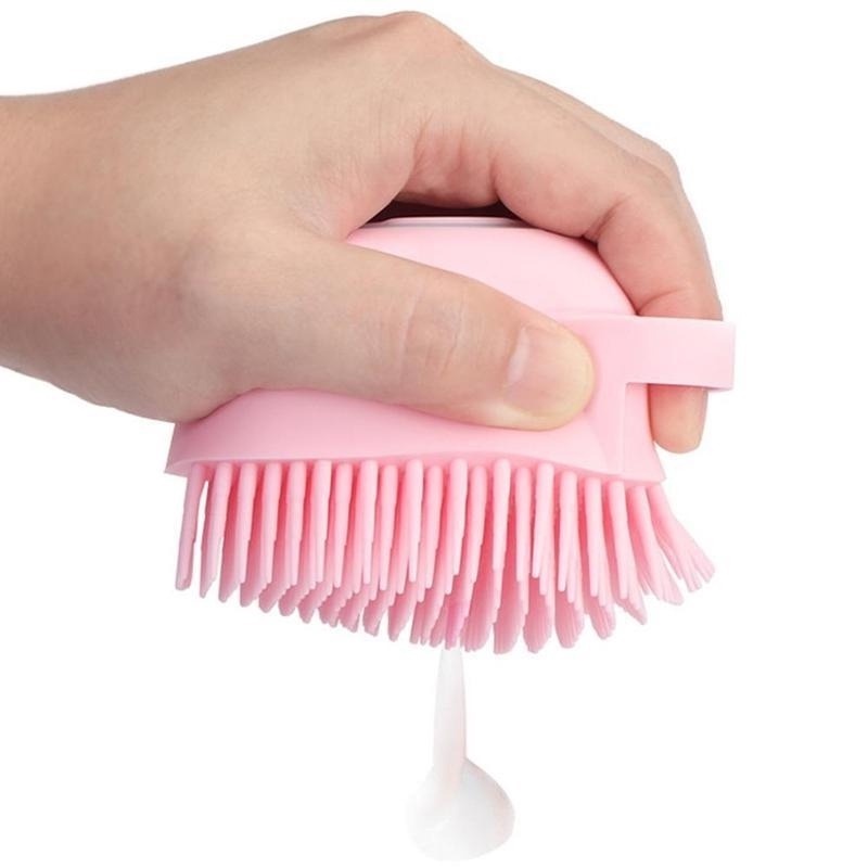 1 Bàn Chải Tắm Bằng Silicon Mềm Làm Sạch Da/Toàn Thân Đa Năng Cho Bé