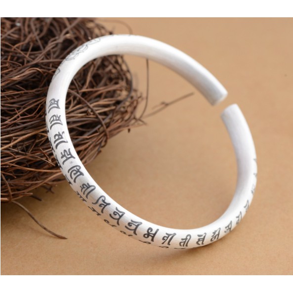 VÒNG TAY BẠC KHẮC THẦN CHÚ LĂNG NGHIÊM