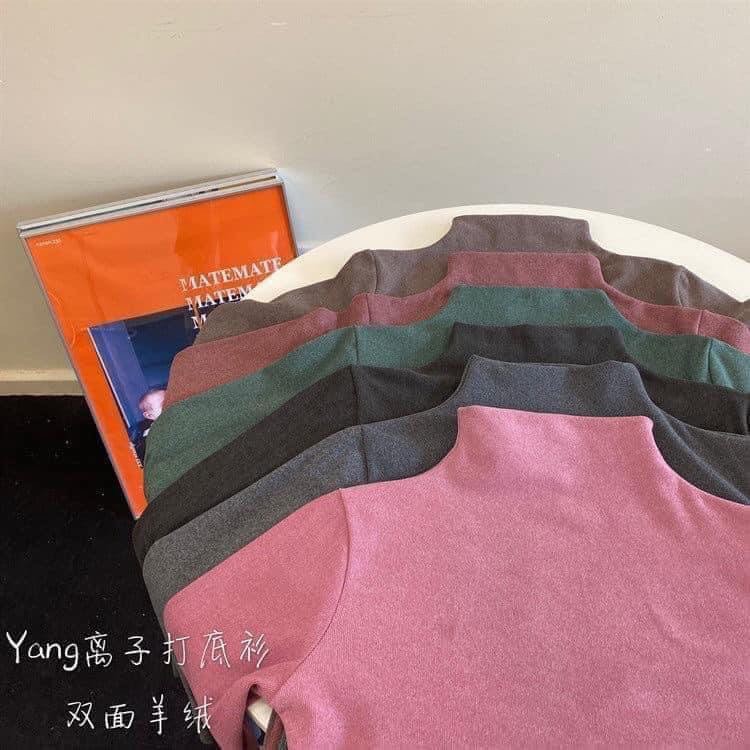 Áo Nữ, Áo Giữ Nhiệt Cổ 3 Phân Chất Len Tăm (Hàng Túi Zíp) | BigBuy360 - bigbuy360.vn