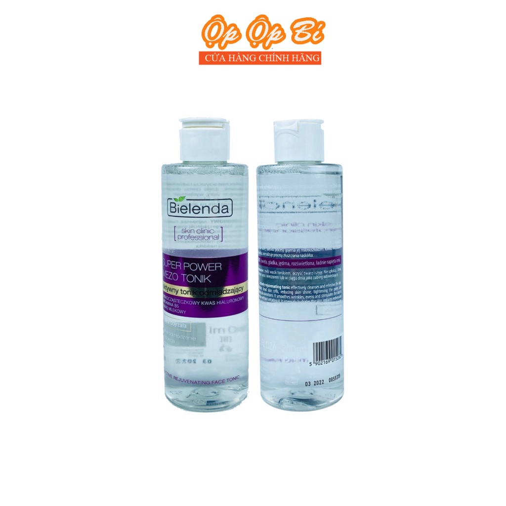 Toner Nước Hoa Hồng Trẻ Hoá Làn Da, Giảm Nếp Nhăn, Tái Tạo Tế Bào Gốc - Bielenda 200ml