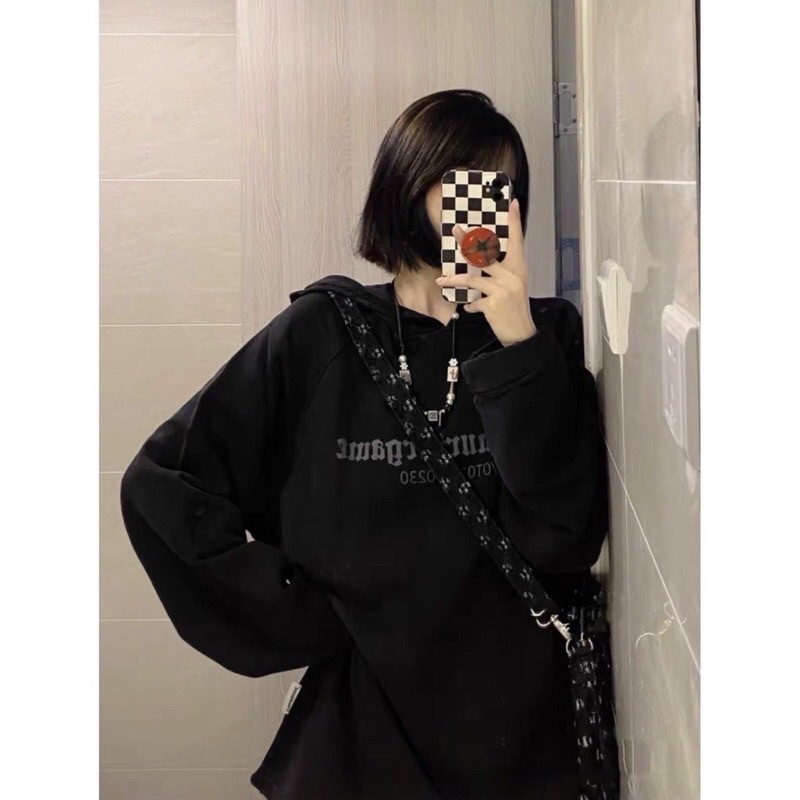 Áo Hoodie Nỉ Bông Bàn Cờ Karo - Áo hodi, sweater Dài Tay Nam Nữ Form Rộng Tay Bồng Chất Dày Dặn Unisex Ulzzang hottrend