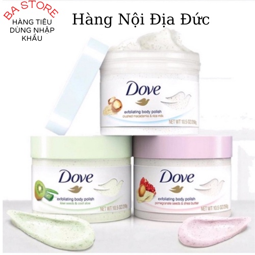 Tẩy Da Chết Toàn Thân  Body Dove Hàng Nội Địa Đức 225ML