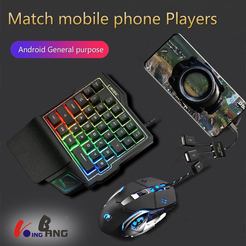 【COD】Bộ chuyển đổi chuột và bàn phím cho điện thoại chơi game PUBG, ROS, FreeFire kết nối không có độ trễ | BigBuy360 - bigbuy360.vn