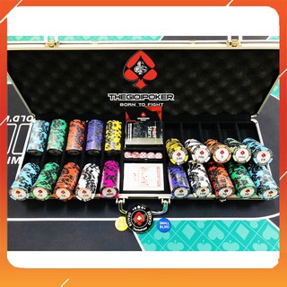 Bộ 500 Chip Poker Chính Hãng - Classic - Clay