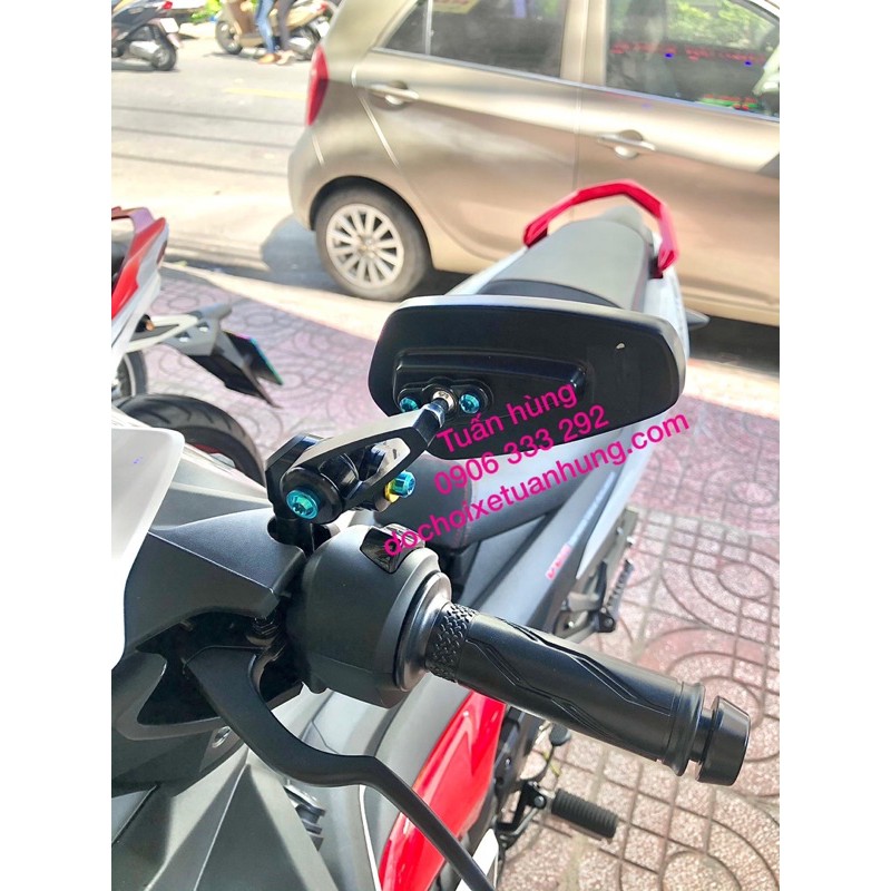 Kính Gù Xe Máy  full ốc Titan - gương gù - đồ chơi xe máy