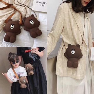 Túi mini gấu Brown 2 dây đeo rất xinh