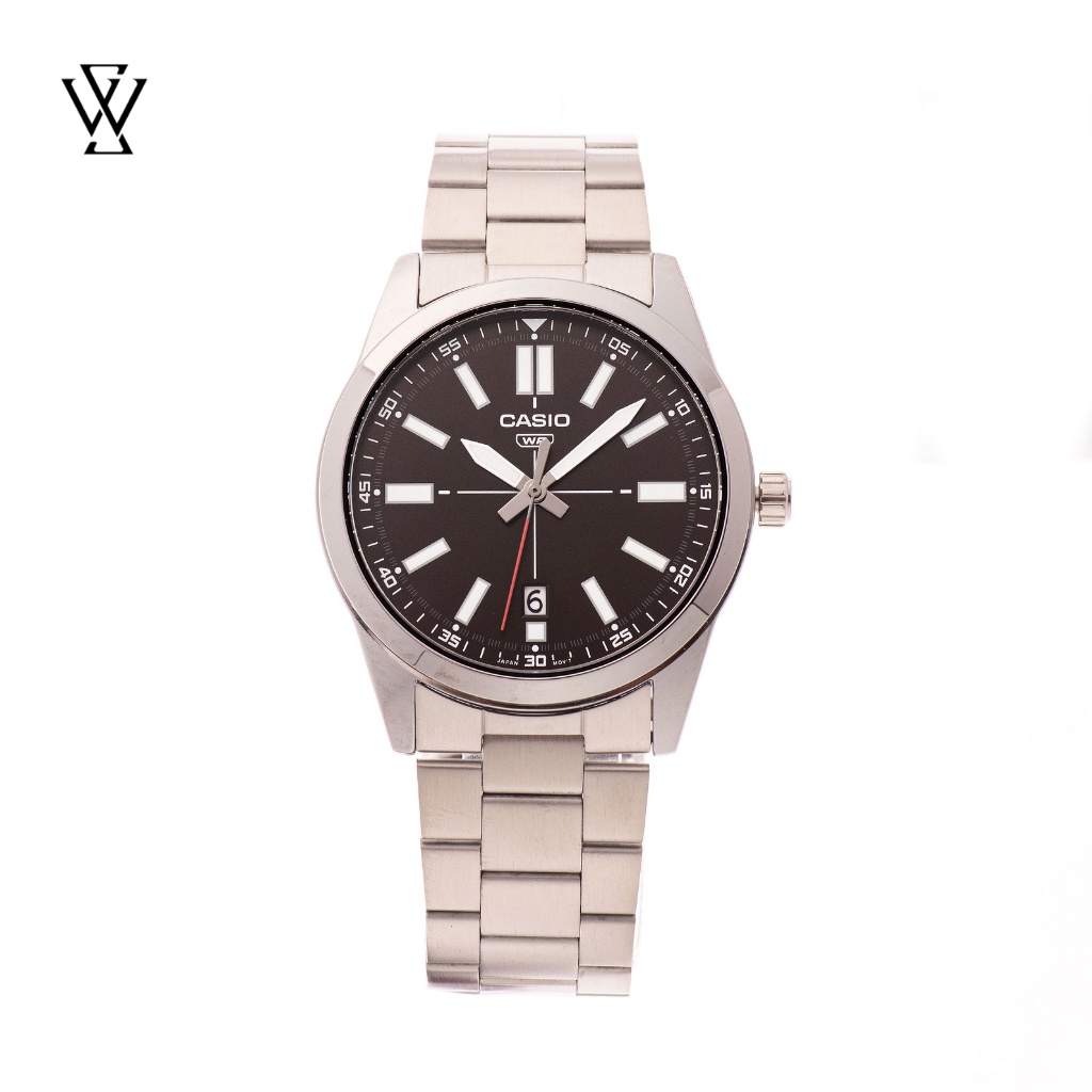 Đồng Hồ Quartz Nam Casio WATCHSTORE MTP-VD02D-5EUDF Thiết Kế Kính Khoáng 41mm, Dây Kim Loại, Vỏ Thép Không Gỉ