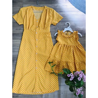 ĐẦM MẸ VÀ BÉ CHẤM BI XINH