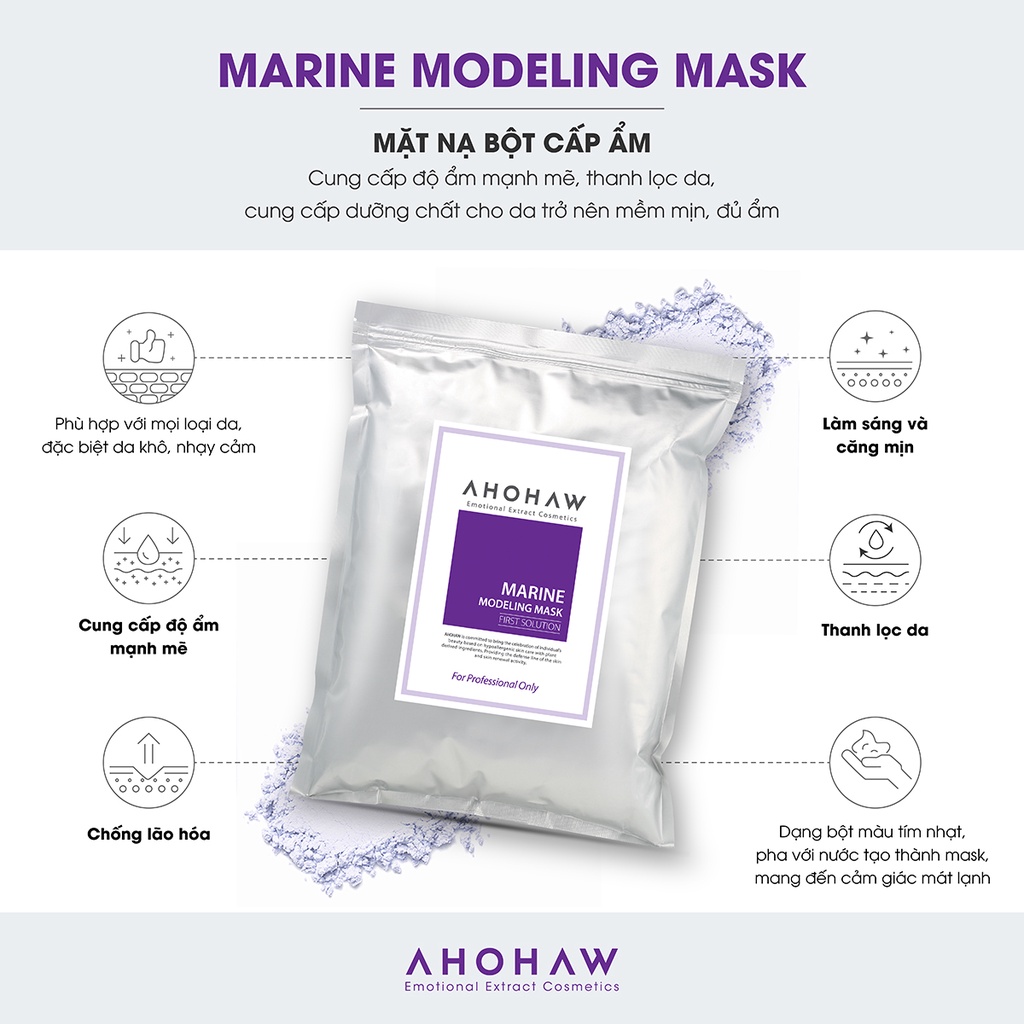 Mặt nạ bột dẻo cấp ẩm Ahohwa First Solution ( 1kg )