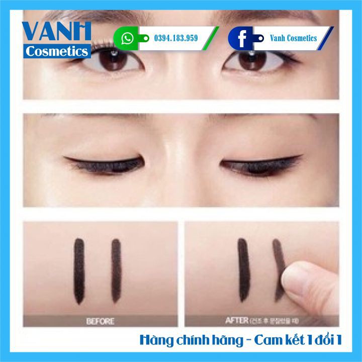 Bút kẻ mắt dạ 02 MÀU NÂU - ĐEN không lem không trôi Grass & Flower Eyeliner Hàn Quốc - 𝗩𝗮𝗻𝗵 𝗖𝗼𝘀𝗺𝗲𝘁𝗶𝗰𝘀 | BigBuy360 - bigbuy360.vn