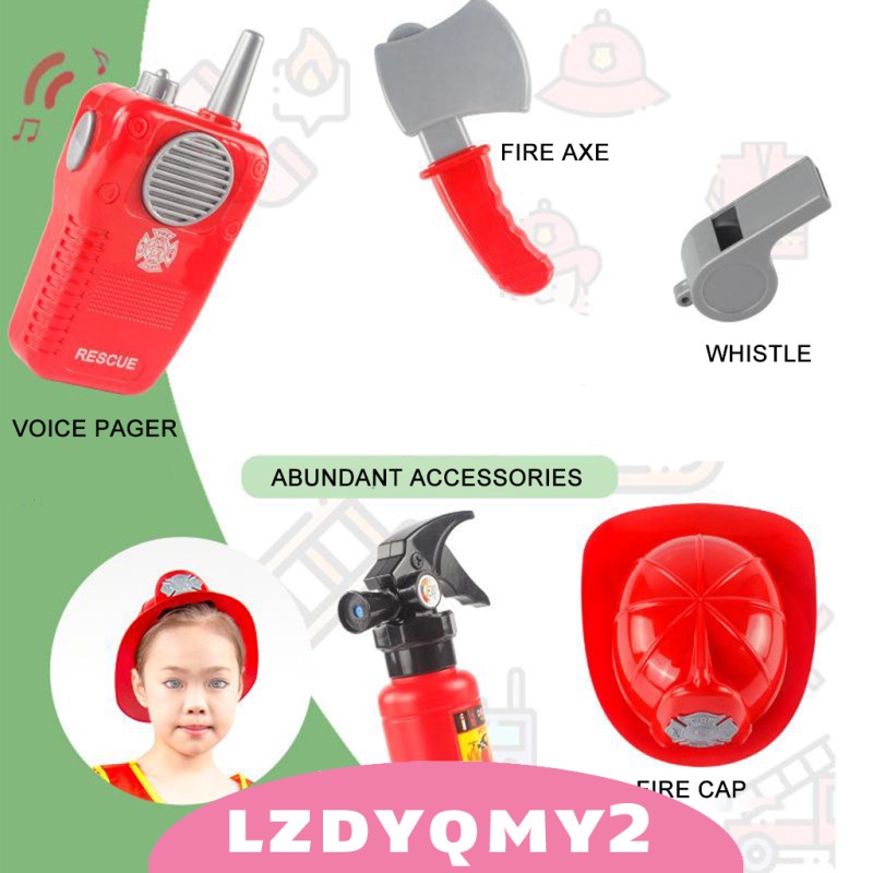 Bộ Đồ Hóa Trang Lính Cứu Hỏa Độc Đáo Cho Bé