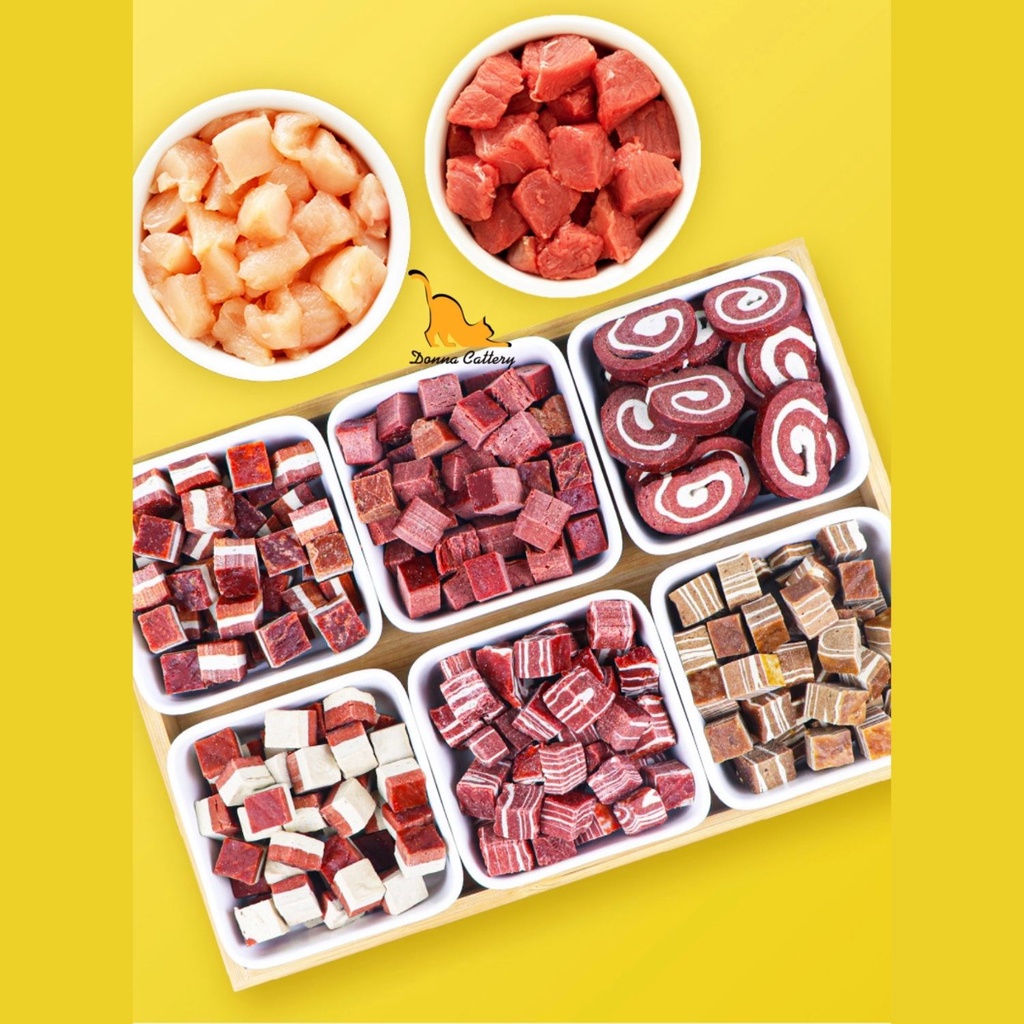 [BAO BÌ MỚI] BÁNH GẶM SẠCH RĂNG CHÓ HÀNG NỘI ĐỊA TRUNG GÓI 100G BY DONNA PETSHOP
