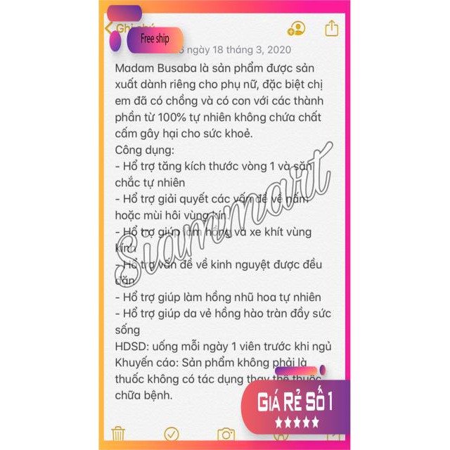 [Chuyên sỉ]   Viên Nở Ngực Madam Busaba | BigBuy360 - bigbuy360.vn