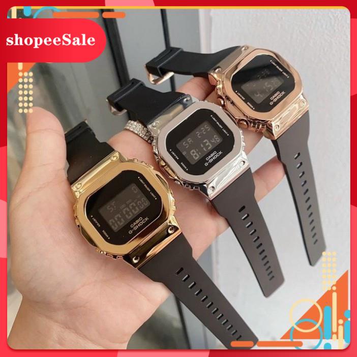 (Hàng Mới Về) Đồng Hồ thể thao Casi.0 G-shock Nam Nữ S5600 Ảnh Thật ⚡ Viền Thép Dáng Thể Thao -Đồng.hồ.Gshock