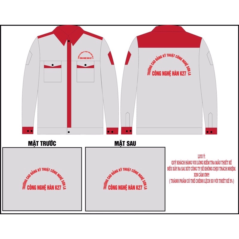 Bộ quần áo bảo hộ lao động, vải kaki 3.1,hàng may kĩ HD04