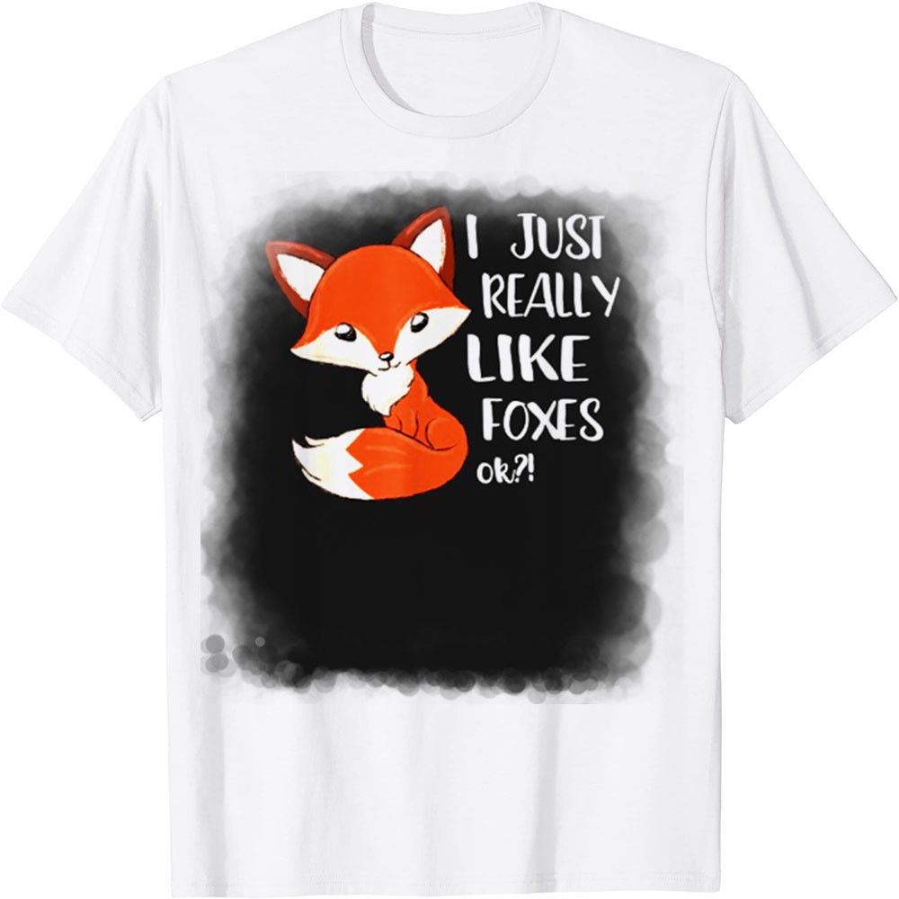 Áo Thun In Hình - Tôi chỉ thực sự thích Foxes Fox Lover Girl Mới - TH4159