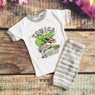 Bộ bé trai yoyo tomica trắng