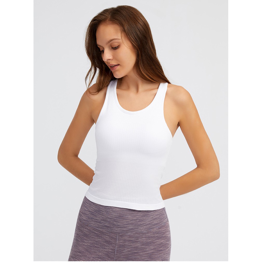 Áo tập thể thao Lululemon Ebb To Street Racerback Crop Tank Top - Áo bra thể thao Lulu không logo