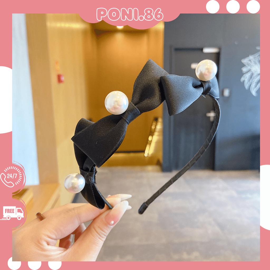 Băng đô,cài tóc, hớt tóc 3 nơ đính ngọc sang chảnh phong cách Hàn quốc