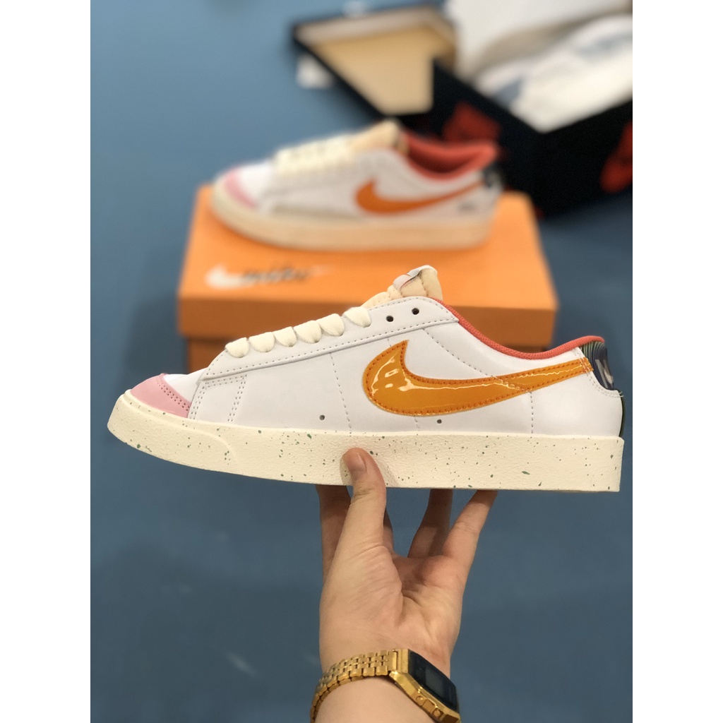 ⚡️ ⚡️[FullBox &amp;Bill] Giày Sneaker Blazer Low vệt cam Chuẩn 1:1 HOT