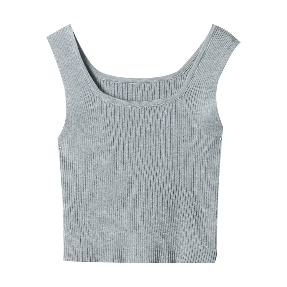 XiaozhainvÁo Croptop Dệt Kim XIAOZHAINV Thiết Kế Trễ Vai Gợi Cảm