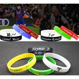 Vòng tay cao su phát quang Messi Cr7 Neymar