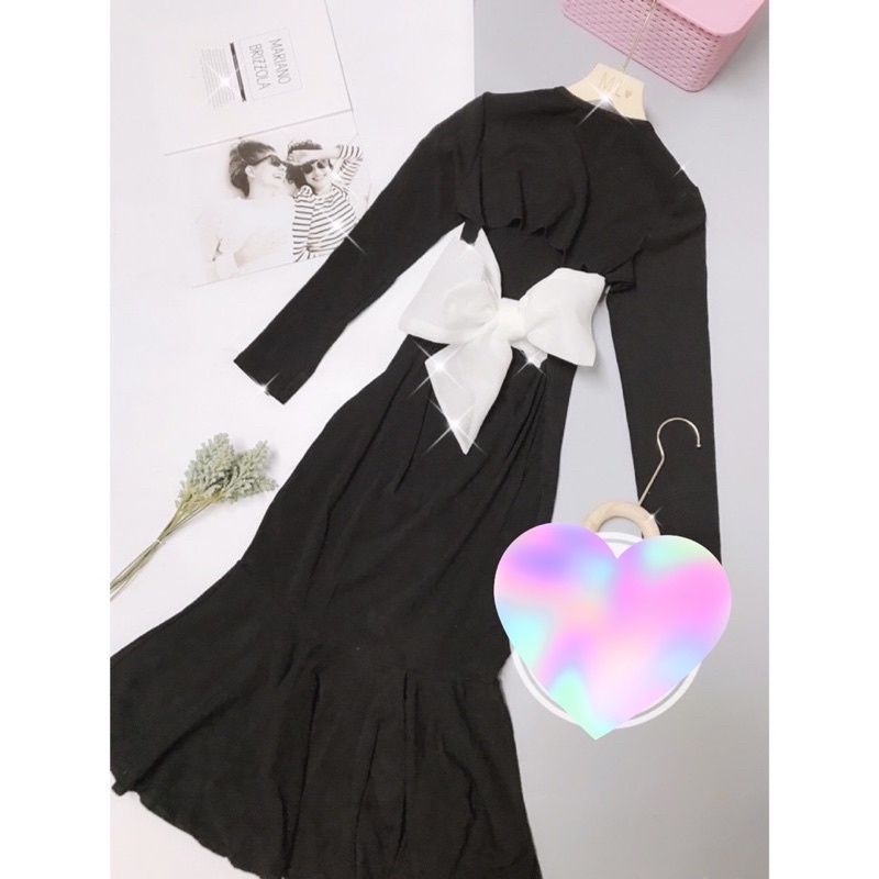 Đầm body nơ lưng