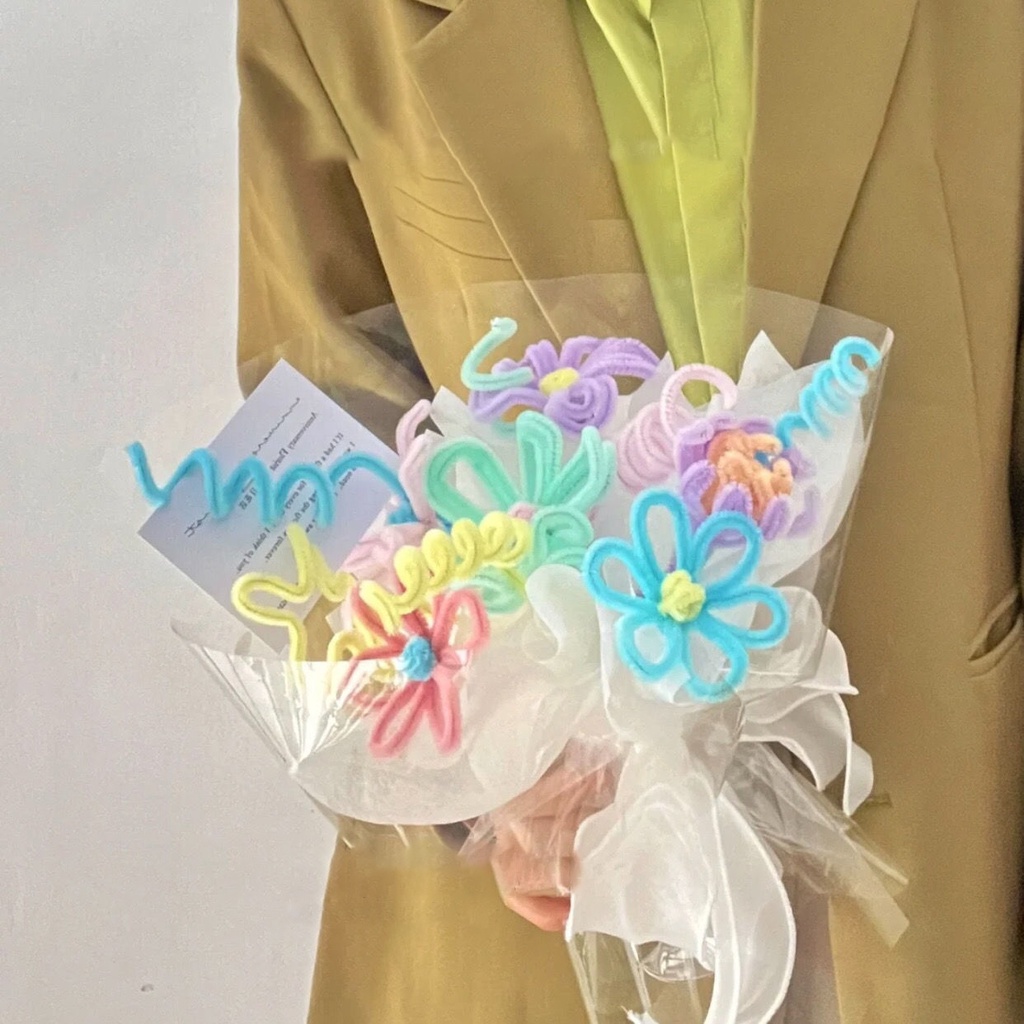 Set 50 / 100 Thân Xoắn Ốc Làm Bó Hoa Sáng Tạo