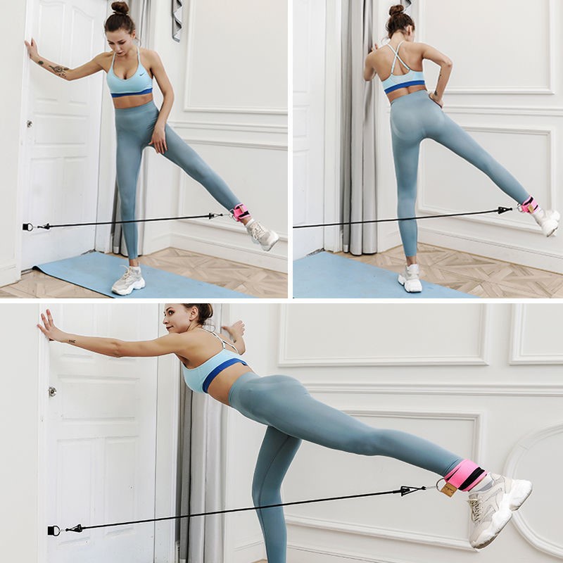 [Hàng Sẵn] Kéo dây đàn hồi dây thun yoga thể dục kéo dây chân huấn luyện viên thể dục thiết bị nhà kháng cự dây đeo chân 【Summer062】