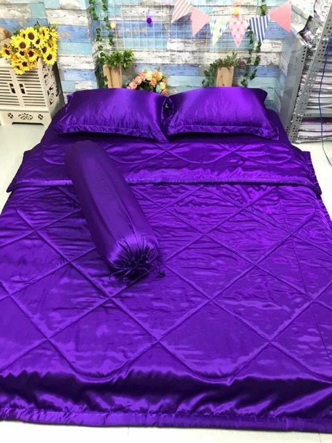 Trọn Bộ Drap Phi Lụa Cao Cấp Full 5 món | BigBuy360 - bigbuy360.vn